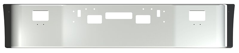 BUMPER FOR FREIGHTLINER FLD112 & FLD120 SETBACK 1989-2006 18" SETBACK AXLE CHROME