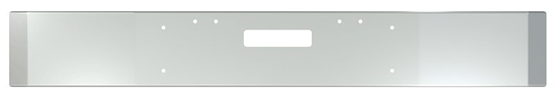 BUMPER FOR FREIGHTLINER FLD112 & FLD120 1989-1996 12" SQUARE HAND FORM CHROME WITH TOW HOLE