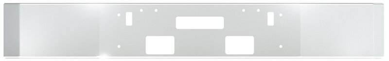 BUMPER FOR FREIGHTLINER FLD112 & FLD120 1989-1996 12" SQUARE HAND FORM CHROME