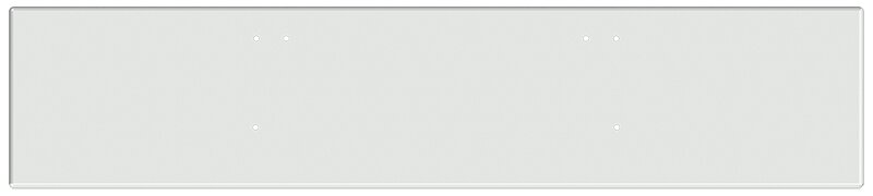 BUMPER FOR FREIGHTLINER CORONADO 122SD SET FORWARD 2010-2022 20" BOXED END CHROME WITH MOUNTING HOLES ONLY, AND THE TWO OUTER MOUNTING HOLES ARE VERTICALLY ALLIGNED