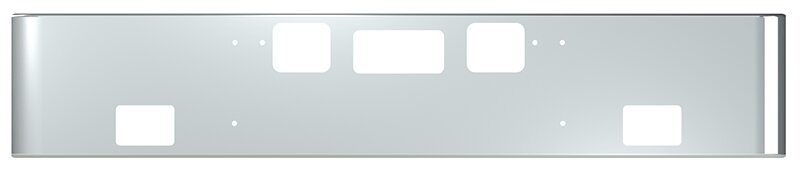 BUMPER FOR FREIGHTLINER CORONADO 122SD SET FORWARD 2010-2022, AND THE TWO OUTER MOUNTING HOLES ARE VERTICALLY ALLIGNED