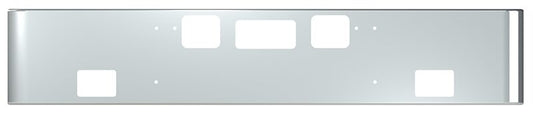 BUMPER FOR FREIGHTLINER CORONADO 122SD SET FORWARD 2010-2022, AND THE TWO OUTER MOUNTING HOLES ARE VERTICALLY ALLIGNED