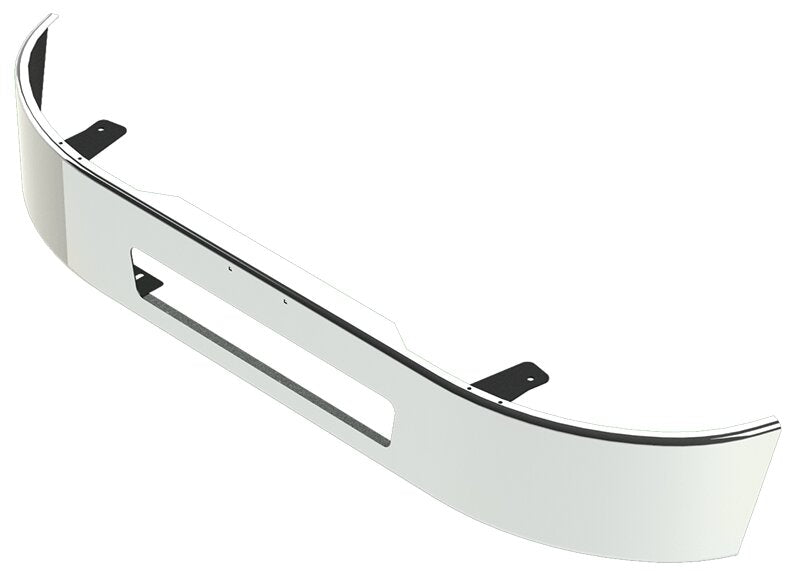 BUMPER FOR FREIGHTLINER M2 106 BUSINESS CLASS 2011-2022 12" TO 14" SETBACK AXLE CHROME WITH VENT HOLES