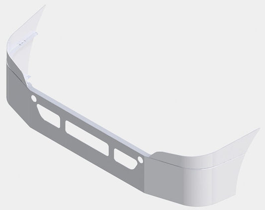 BUMPER FOR FREIGHTLINER CASCADIA P3 - REPLACES STAINLESS CLAD 2008-2017 WITH TOW HOLE & VENT HOLES