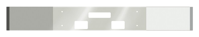 BUMPER FOR FREIGHTLINER FLD 112SD SETBACK AXLE 1989-1996 12" SQUARE HAND FORM CHROME