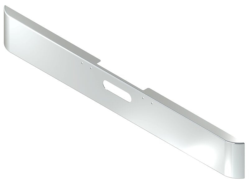 BUMPER FOR FREIGHTLINER FLD CLASSIC 2000-2002 12" SQUARE HAND FORM CHROME WITH TOW HOLE