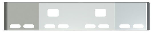 BUMPER FOR FREIGHTLINER FL112 SERIES MEDIUM DUTY 1990-2002 18" SETBACK AXLE STAINLESS STEEL AND 8 OVAL HOLES