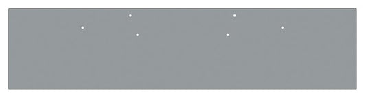 BUMPER FOR FREIGHTLINER FLD CLASSIC 1200 SERIES 2002-2007 22" BOXED END CHROME WITH MOUNTING HOLES ONLY