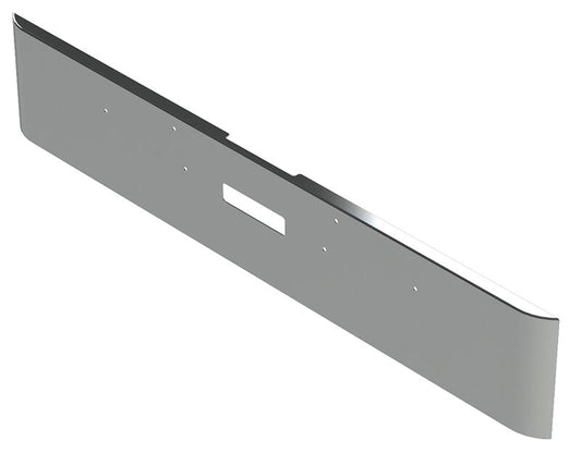 BUMPER FOR FREIGHTLINER FLD CLASSIC 1200 SERIES 2002-2007 18" SQUARE ROLLED END CHROME WITH TOW HOLE