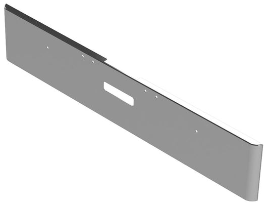 BUMPER FOR FREIGHTLINER FLD CLASSIC 1400 SERIES 2002-2007 18" SQUARE ROLLED END CHROME WITH TOW HOLE
