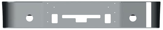 BUMPER FOR FREIGHTLINER COLUMBIA 1999-2007 & CENTURY 2005-2007 16" SETBACK AXLE CHROME WITH TOW HOLE & ROUND FOG LIGHT HOLES & VENT HOLES
