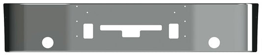 BUMPER FOR FREIGHTLINER COLUMBIA 1999-2007 & CENTURY 2005-2007 18" SETBACK AXLE CHROME WITH TOW HOLE & ROUND FOG LIGHT HOLES & VENT HOLES