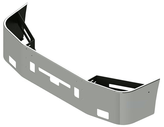 BUMPER FOR FREIGHTLINER COLUMBIA 1999-2007 & CENTURY 2005-2007 20" SETBACK AXLE STAINLESS STEEL