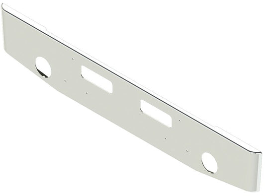 BUMPER FOR GMC GENERAL 1977-1987 16" TAPER ROLLED END CHROME WITH ROUND FOG LIGHT HOLES & VENT HOLES