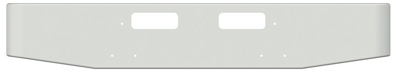 BUMPER FOR GMC BRIGADIER 1978-1988 16" TAPER ROLLED END CHROME WITH VENT HOLES