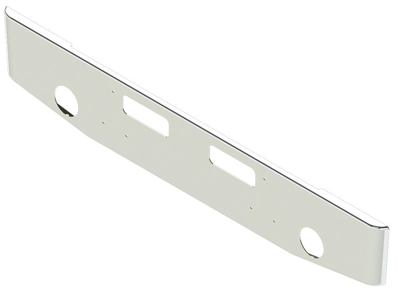 BUMPER FOR GMC BRIGADIER HIGH CAB 1978-1988 16" TAPER ROLLED END CHROME WITH ROUND FOG LIGHT HOLES & VENT HOLES