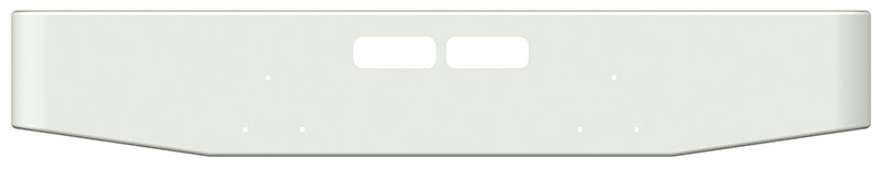 BUMPER FOR GMC ASTRO 1982-1987 16" TAPER ROLLED END CHROME WITH VENT HOLES