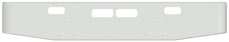 BUMPER FOR GMC ASTRO 1982-1987 16" TAPER ROLLED END CHROME WITH TOW HOLE & VENT HOLES