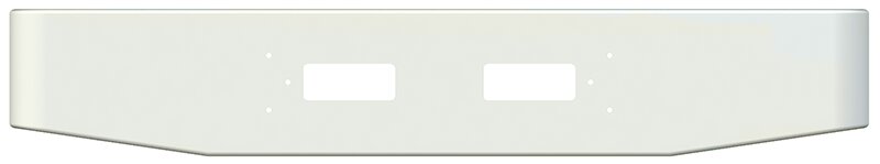 BUMPER FOR CHEVY & GMC TOPKICK, KODIAK 1989-1990 16" TAPER ROLLED END CHROME WITH VENT HOLES