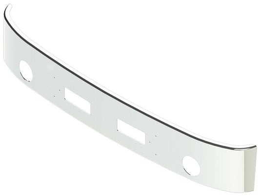 BUMPER FOR CHEVY & GMC TOPKICK, KODIAK 1989-1990 14" WRAP AROUND "FACTORY STYLE" CHROME WITH ROUND FOG LIGHT HOLES & VENT HOLES