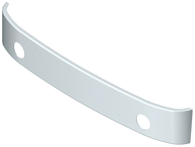 BUMPER FOR CHEVY & GMC TOPKICK, KODIAK 1990-2003 14" WRAP AROUND "FACTORY STYLE" CHROME WITH ROUND FOG LIGHT HOLES