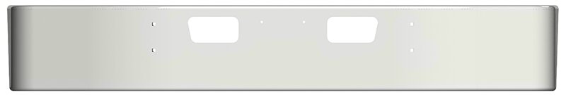 BUMPER FOR GMC C6500, C7500 2004-2009 12" TO 14" SETBACK AXLE CHROME WITH VENT HOLES