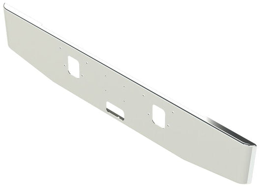 BUMPER FOR IHC 4200, 4300 1977-1990 16" TAPER ROLLED END CHROME AND LICENSE PLATE HOLES