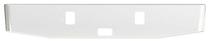 BUMPER FOR IHC 4200, 4300 1977-1990 16" TAPER ROLLED END CHROME AND LICENSE PLATE HOLES