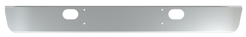 BUMPER FOR IHC 1700S, 1800S, 1900S 1977-1990 10" WRAP AROUND "FACTORY STYLE" CHROME WITH TOW HOLE