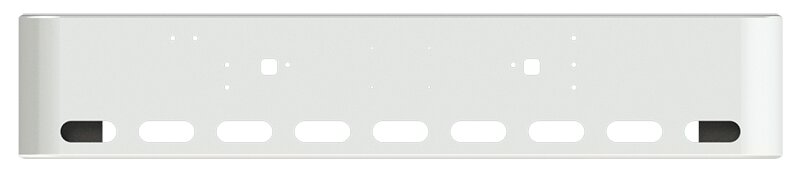 BUMPER FOR IHC 9300, 9370 CONVENTIONAL, 9670 CABOVER 1983-1996 WITH TOW HOLE AND 9 OVAL HOLES, LICENSE PLATE HOLES