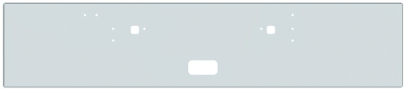 BUMPER FOR IHC 9300, 9370 CONVENTIONAL, 9670 CABOVER 1983-1996 20" BOXED END CHROME