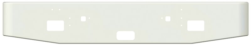 BUMPER FOR IHC 9300, 9370 CONVENTIONAL, 9670 CABOVER 1983-1996 16" TAPER ROLLED END CHROME