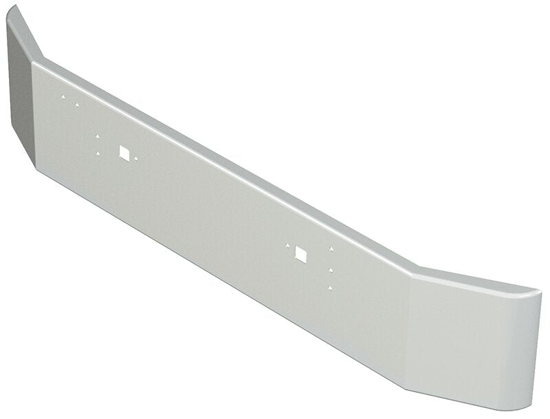 BUMPER FOR IHC 9300 SERIES SETBACK AXLE 1983-1996 18" SQUARE HAND FORM CHROME WITH TOW HOLE