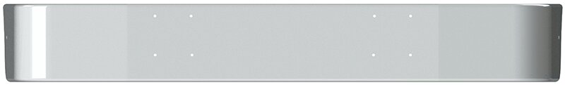 BUMPER FOR IHC 9400 SETBACK AXLE 1990-1996 12" TO 14" SETBACK AXLE CHROME WITH MOUNTING HOLES ONLY