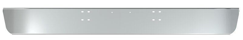 BUMPER FOR IHC 4000 SERIES, 7000 SERIES, 8000 SERIES 1990-2004 10" WRAP AROUND "FACTORY STYLE" CHROME WITH MOUNTING HOLES ONLY