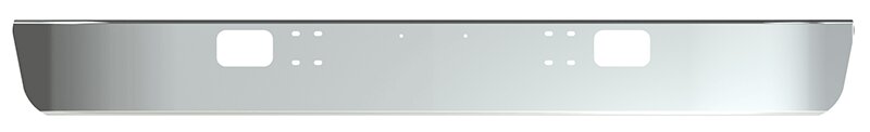 BUMPER FOR IHC 4000 SERIES, 7000 SERIES, 8000 SERIES 1990-2004 10" WRAP AROUND "FACTORY STYLE" CHROME WITH TOW HOLE