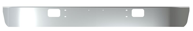 BUMPER FOR IHC 4000 SERIES, 7000 SERIES, 8000 SERIES 1990-2004 10" WRAP AROUND "FACTORY STYLE" CHROME WITH TOW HOLE