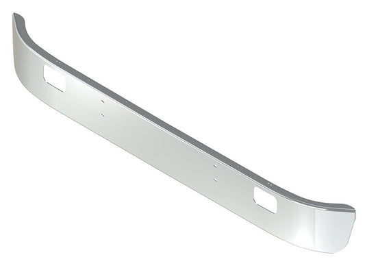 BUMPER FOR IHC 4000 SERIES, 7000 SERIES, 8000 SERIES 1990-2004 10" WRAP AROUND "FACTORY STYLE" CHROME WITH RECTANGULAR FOG LIGHT HOLES
