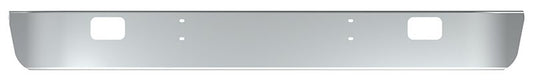 BUMPER FOR IHC 4000 SERIES, 7000 SERIES, 8000 SERIES 1990-2004 10" WRAP AROUND "FACTORY STYLE" CHROME WITH RECTANGULAR FOG LIGHT HOLES