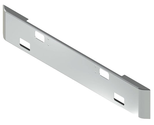 BUMPER FOR IHC 4000 SERIES, 7000 SERIES, 8000 SERIES 1990-2004 16" SQUARE HAND FORM CHROME