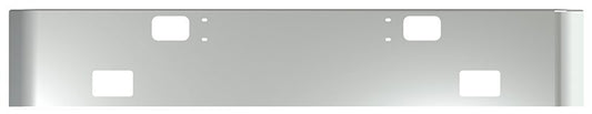 BUMPER FOR IHC 4000 SERIES, 7000 SERIES, 8000 SERIES 1990-2004 16" SQUARE HAND FORM CHROME