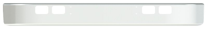 BUMPER FOR IHC 4000 SERIES, 7000 SERIES, 8000 SERIES 1990-2004 10" WRAP AROUND "FACTORY STYLE" CHROME