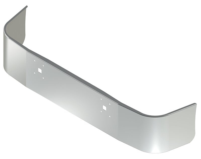 BUMPER FOR IHC 9100, 9200, 9400 SETBACK AXLE 1997-2007 18" SETBACK AXLE CHROME WITH TOW HOLE
