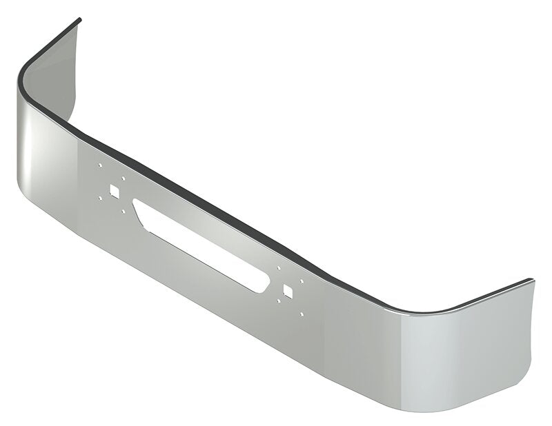 BUMPER FOR IHC 9100, 9200, 9400 SETBACK AXLE 1997-2007 18" SETBACK AXLE CHROME WITH TOW HOLE & VENT HOLES