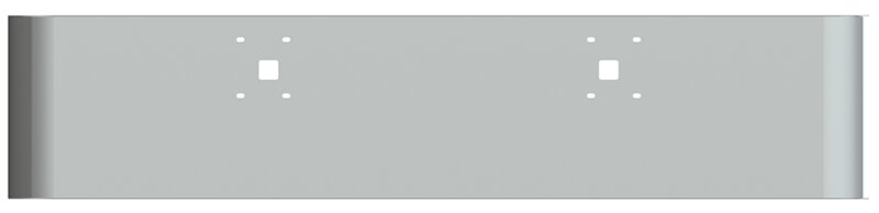 BUMPER FOR IHC 9900 2000-2022 20" SQUARE ROLLED END CHROME WITH TOW HOLE