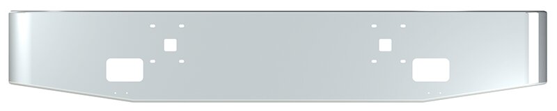 BUMPER FOR IHC 9900 2000-2022 16" TAPER ROLLED END CHROME