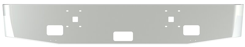 BUMPER FOR IHC 9900 2000-2022 16" TAPER ROLLED END CHROME