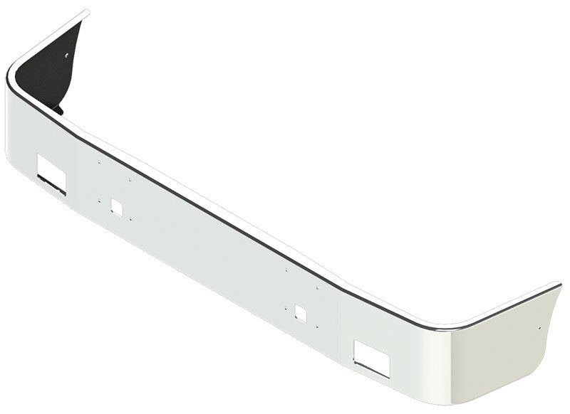 BUMPER FOR IHC 9200 SETBACK AXLE 1992-1996 12" TO 14" SETBACK AXLE CHROME