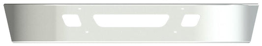 BUMPER FOR IHC 4000 SERIES MEDIUM DUTY, DURASTAR 2002-2022 12" TO 14" SETBACK AXLE CHROME WITH TOW HOLE & VENT HOLES