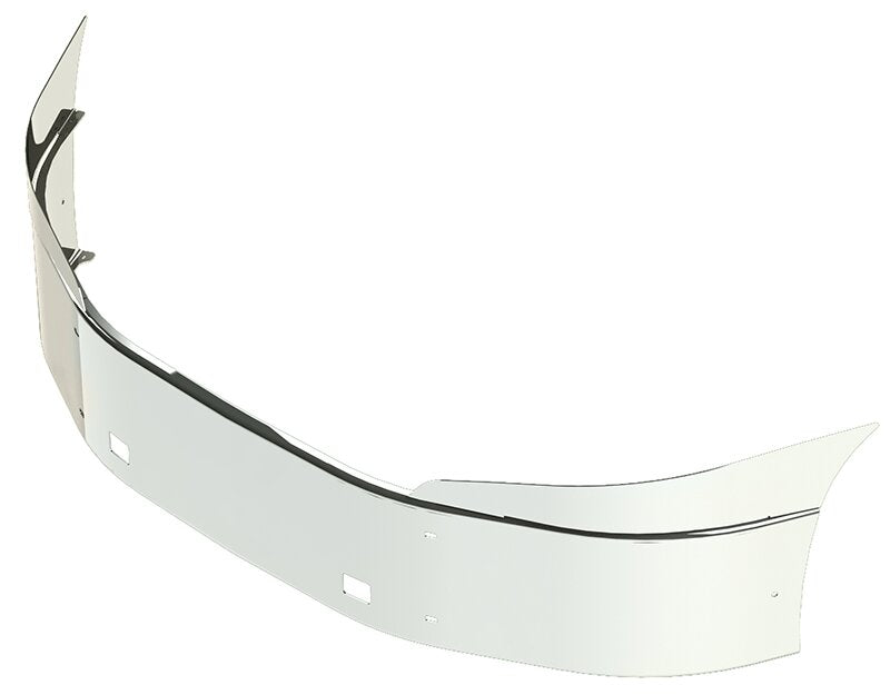 BUMPER FOR IHC PROSTAR 2008-2017 16" SETBACK AXLE WITH TOP EXTENSIONS CHROME WITH TOW HOLE